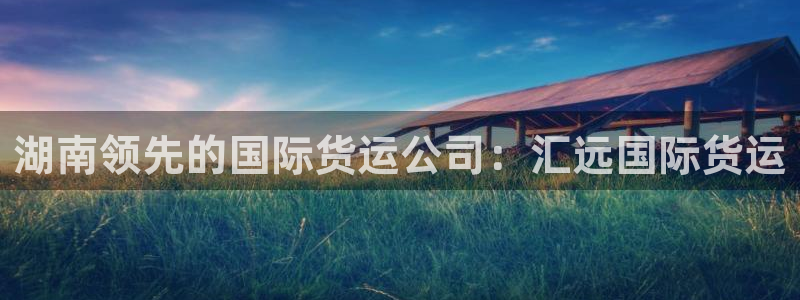 尊龙凯时游戏厅：湖南领先的国际货运公司：汇远国际货运