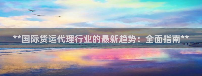 尊龙z6官网ag：**国际货运代理行业的最新趋势：全面指