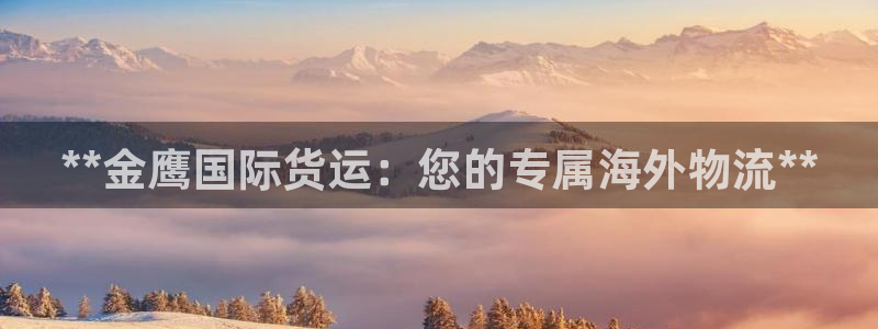 尊龙平台有谁玩过：**金鹰国际货运：您的专属海外物流**
