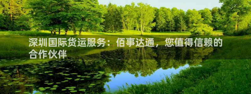 尊龙凯时ag旗舰厅官：深圳国际货运服务：佰事达通，您值得