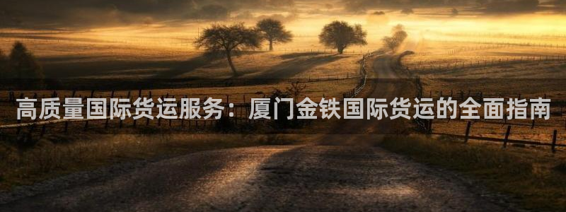 尊龙凯时导航菜单首页：高质量国际货运服务：厦门金铁国际货
